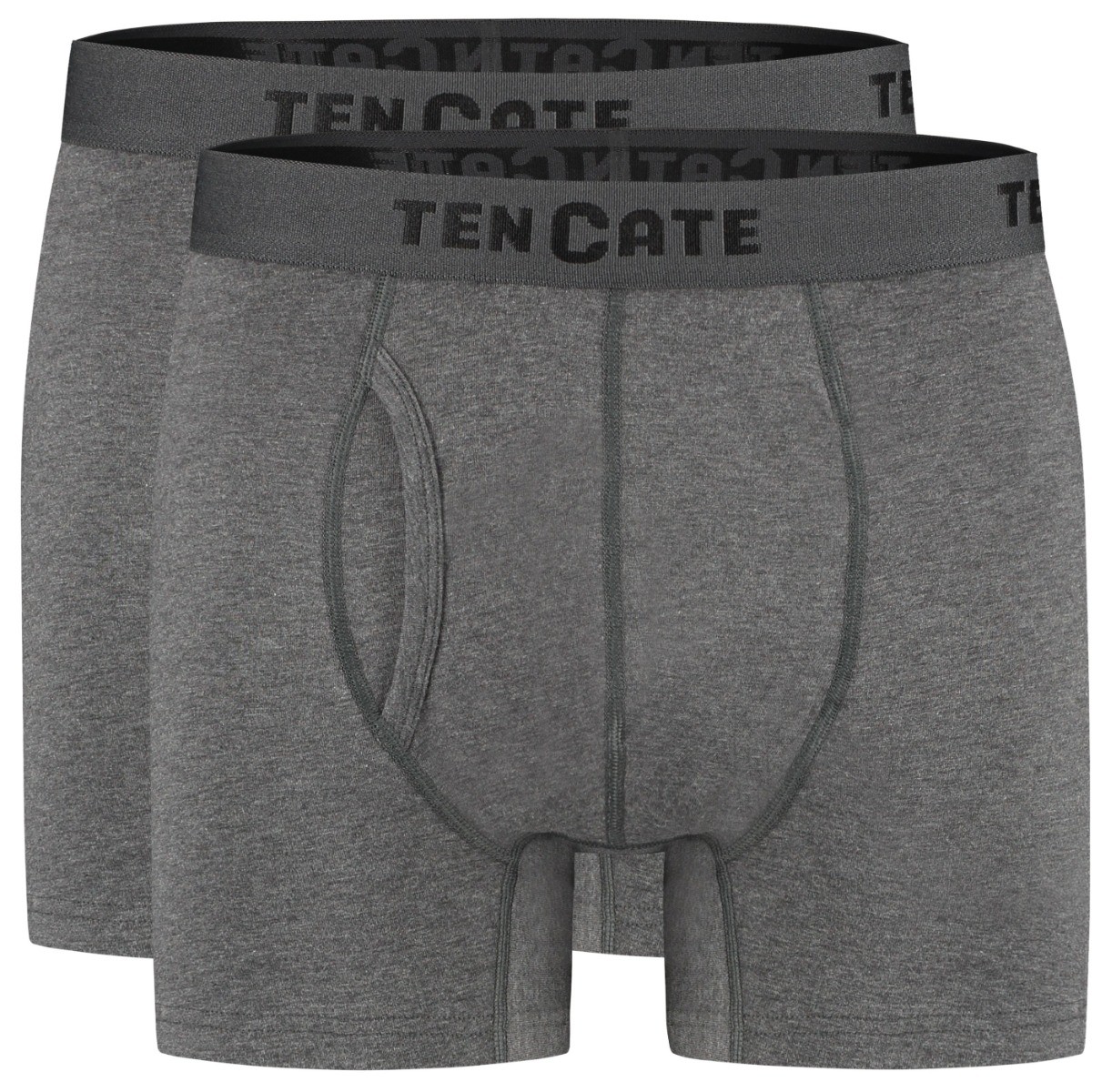 Heren Basics 2-Pack Boxershort Antraciet