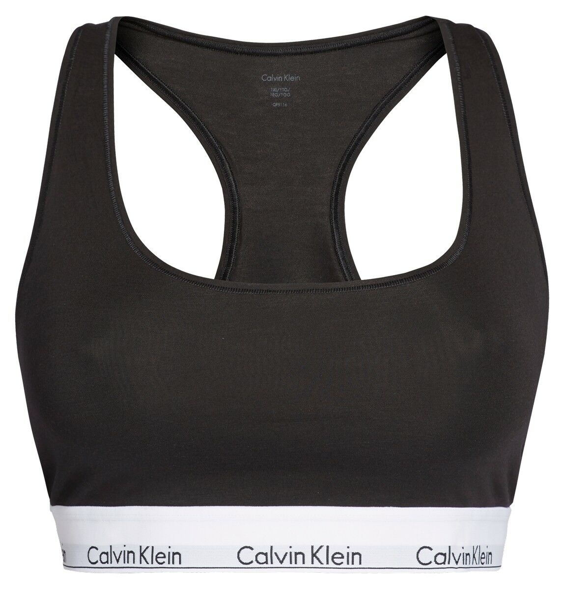 Modern Cotton Dames Bralette Plus Black W/ Black Wb