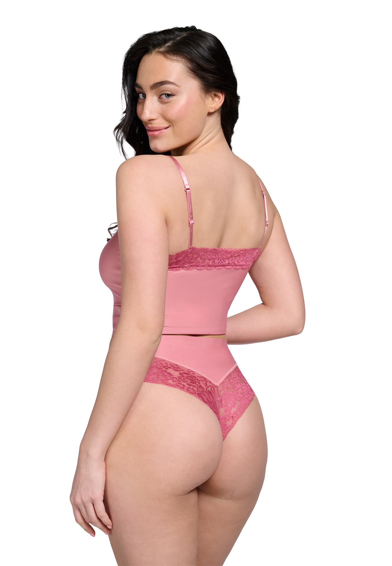 Ten Cate Secrets Lace Dames High Waist Brazilian Rose Pink