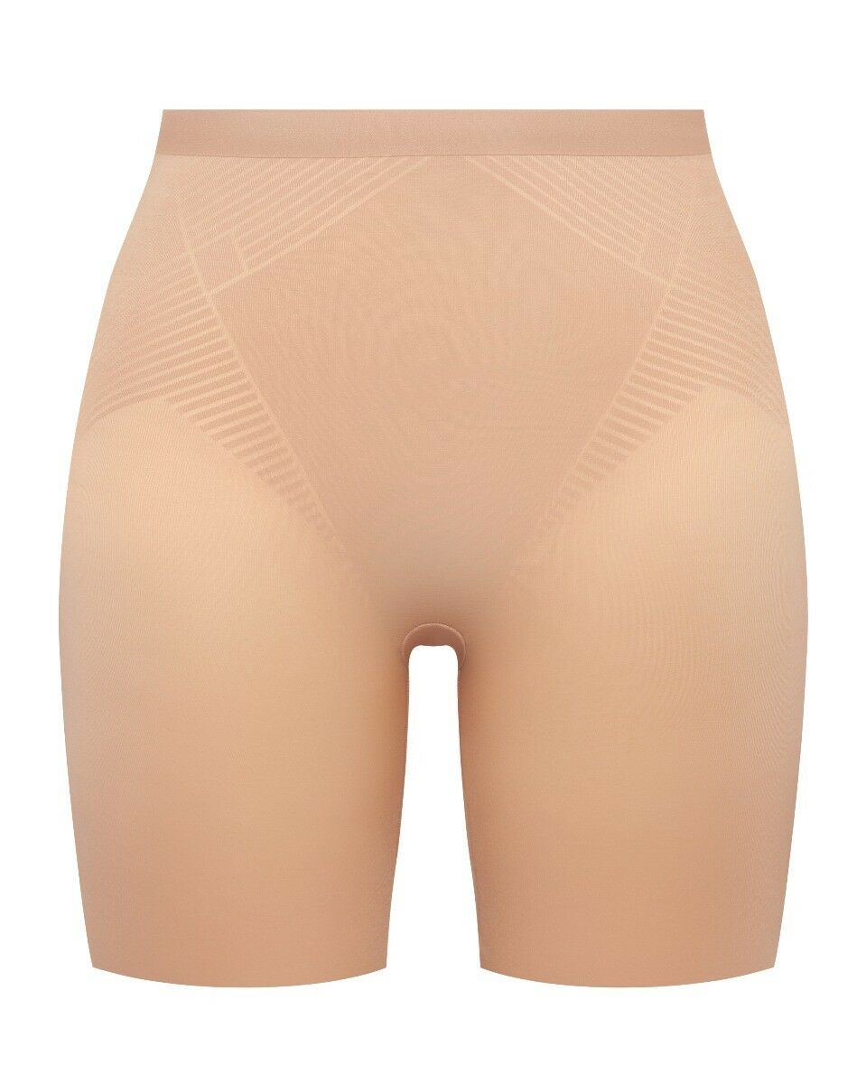 Thinstincts Dames Mid Thigh Short Champagne Beige