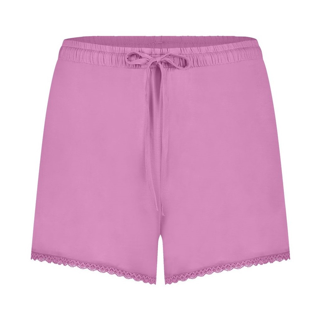 Secrets Modal Dames Short Met Kant Mulberry