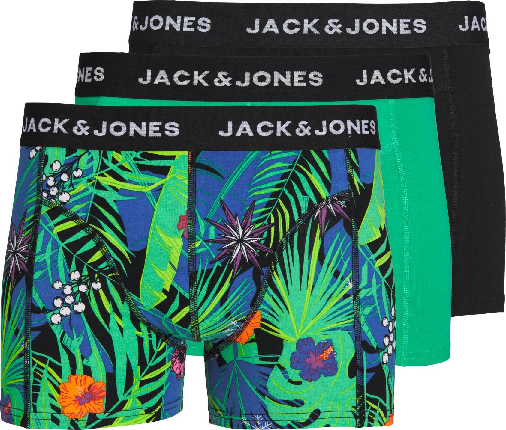 Jack&Jones Heren Jacflower Mix Trunks 3-Pack Blue Iolite