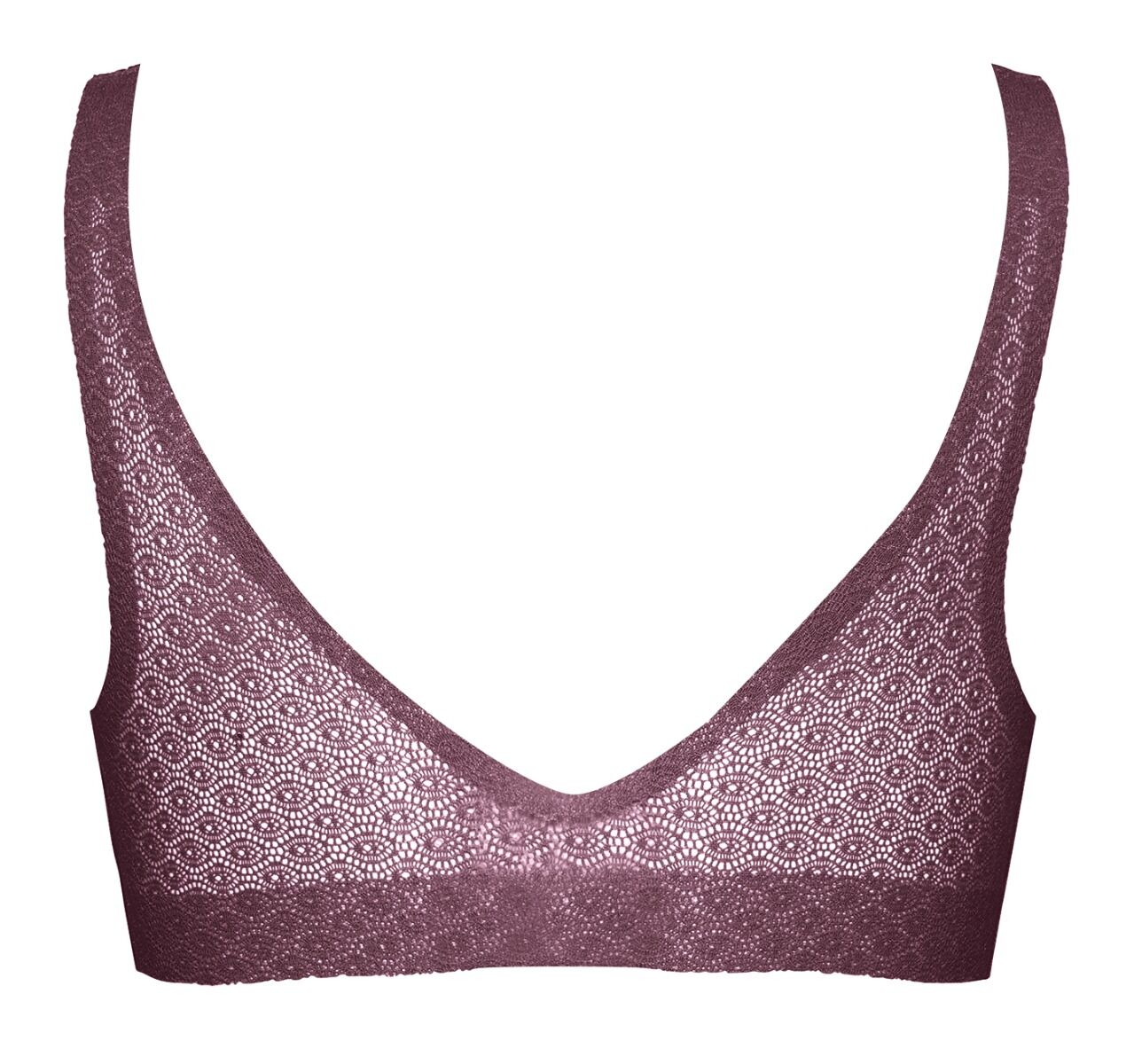 ZERO Feel Lace Dames Bralette Aubergine