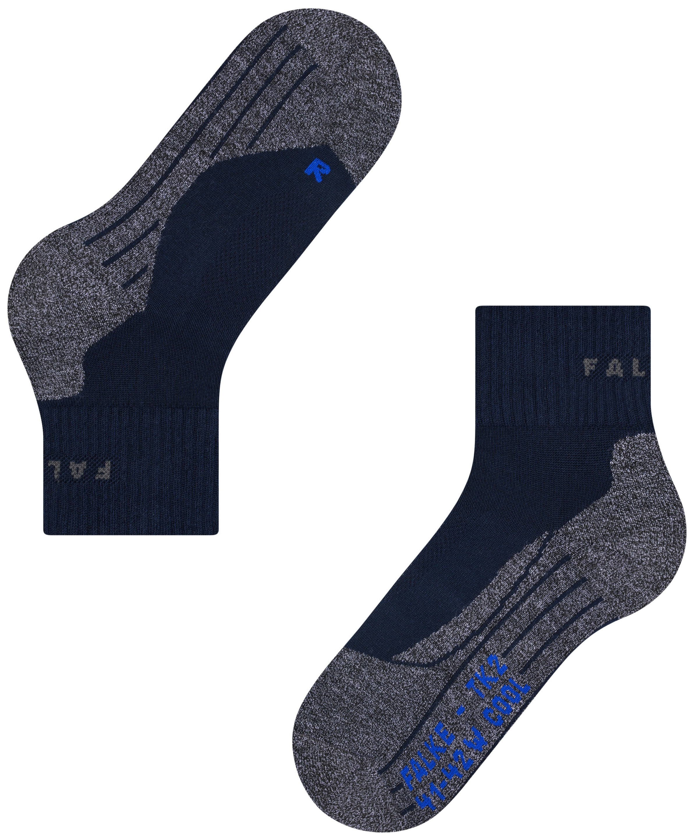 FALKE Heren TK2 Explore Cool Short Wandelsokken Marine
