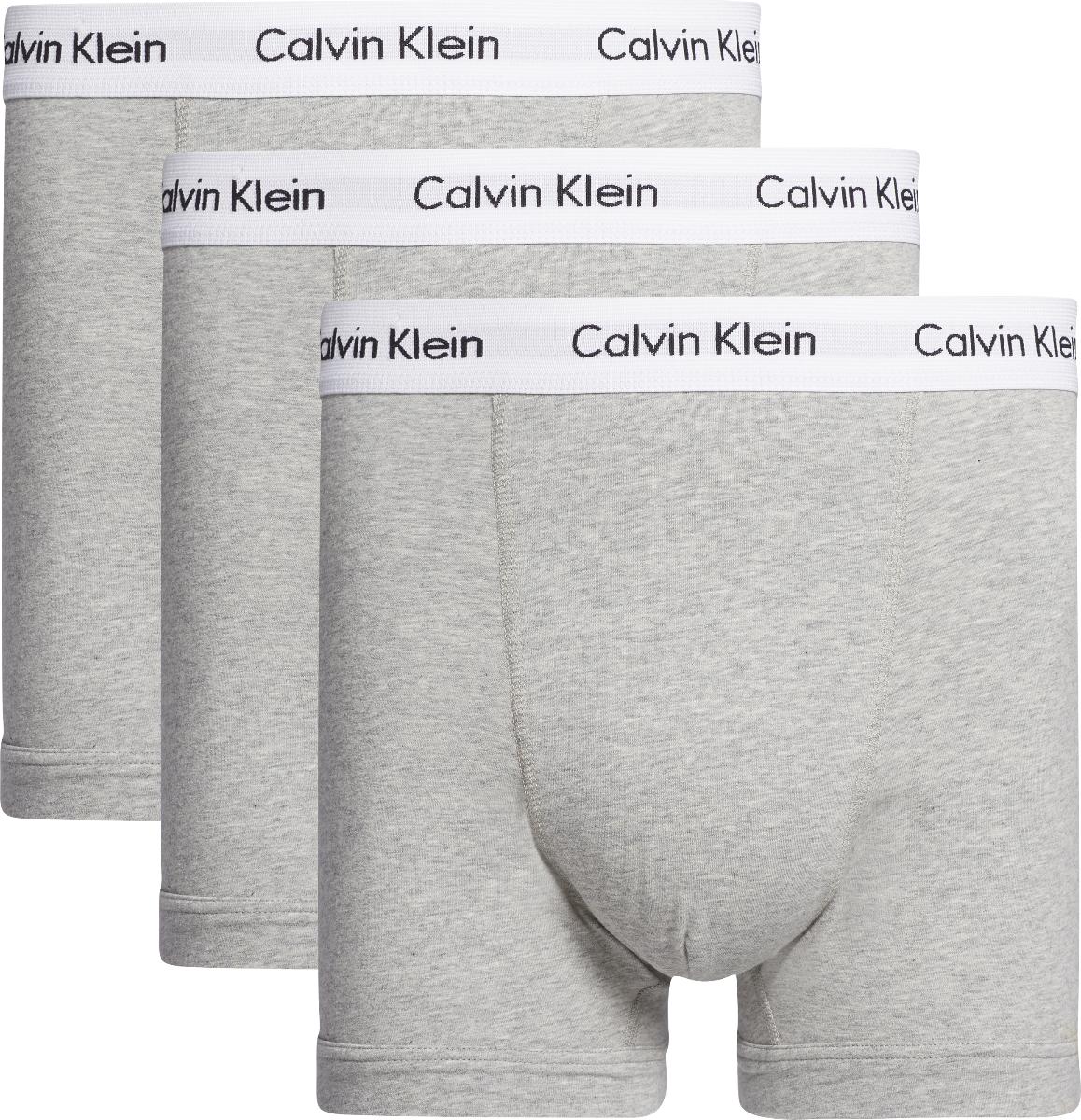 Heren Cotton Stretch 3-Pack Trunk Grijs