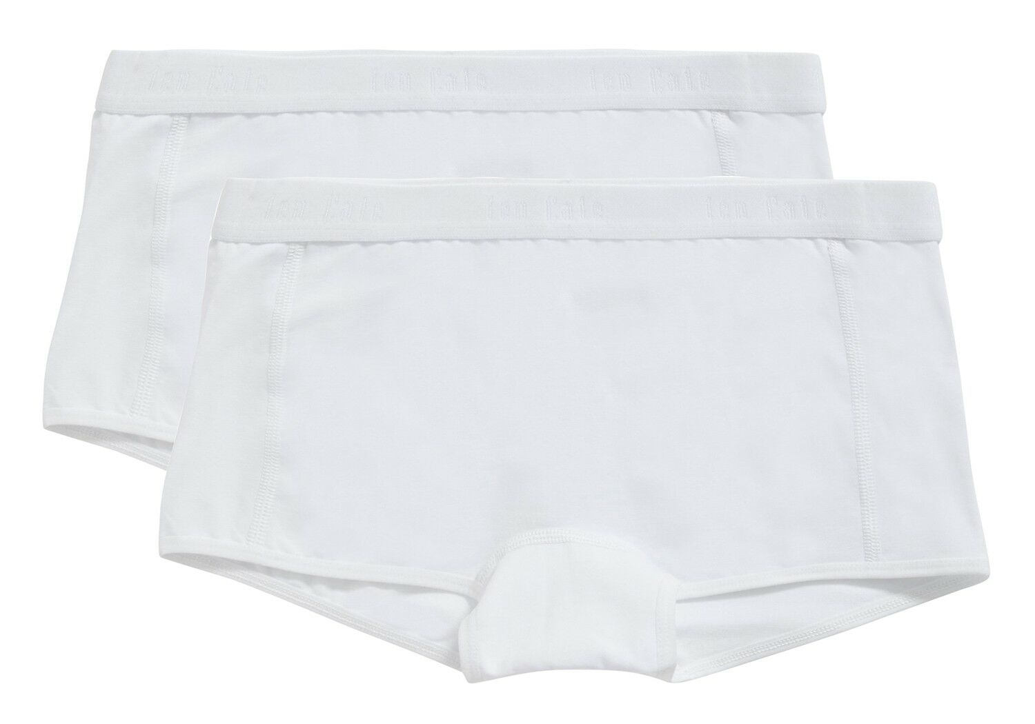 Basics Organic Cotton Stretch Meisjes Short 2-Pack Wit