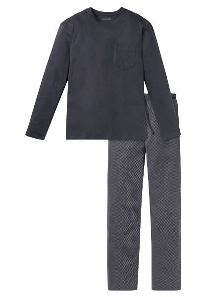 Heren Pyjama Antraciet