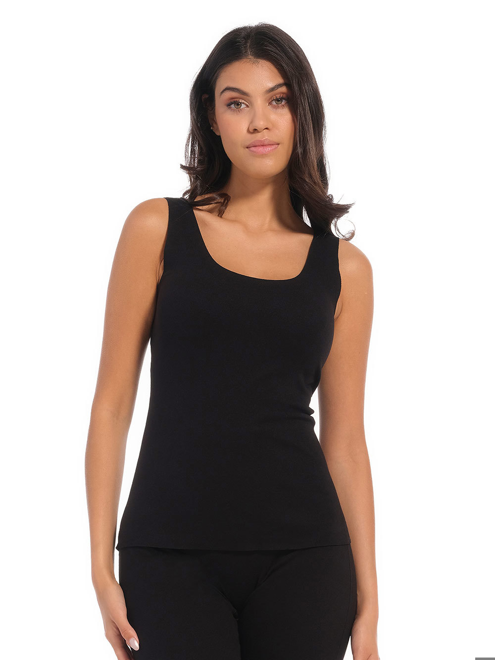 Dames Stay Warm Tanktop Black