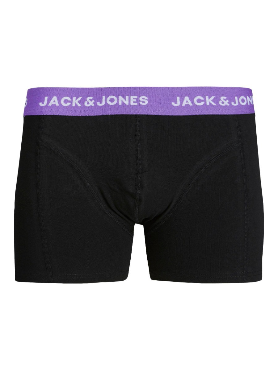Heren Jacsolid Trunks 3-Pack Black