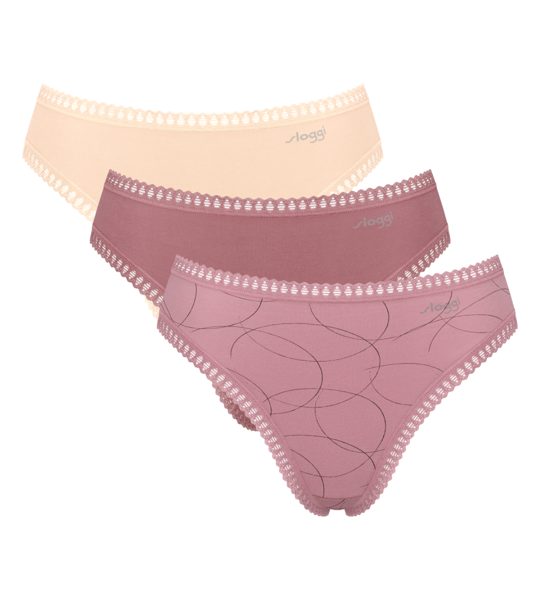 Sloggi Dames Go Crush Dames High Leg 3-Pack Multiple Colours 2