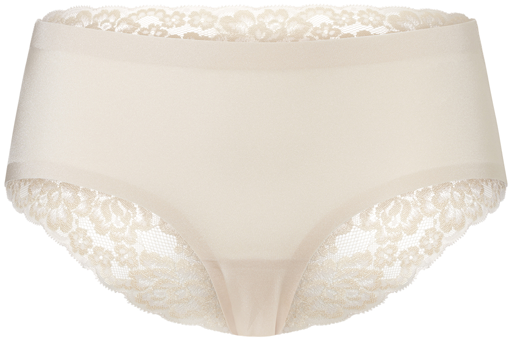 Secrets Lace Dames Hipster Lace Shiny Almond
