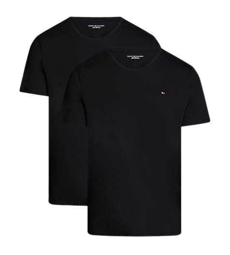 Heren Signature Cotton Shirt 3-Pack Zwart