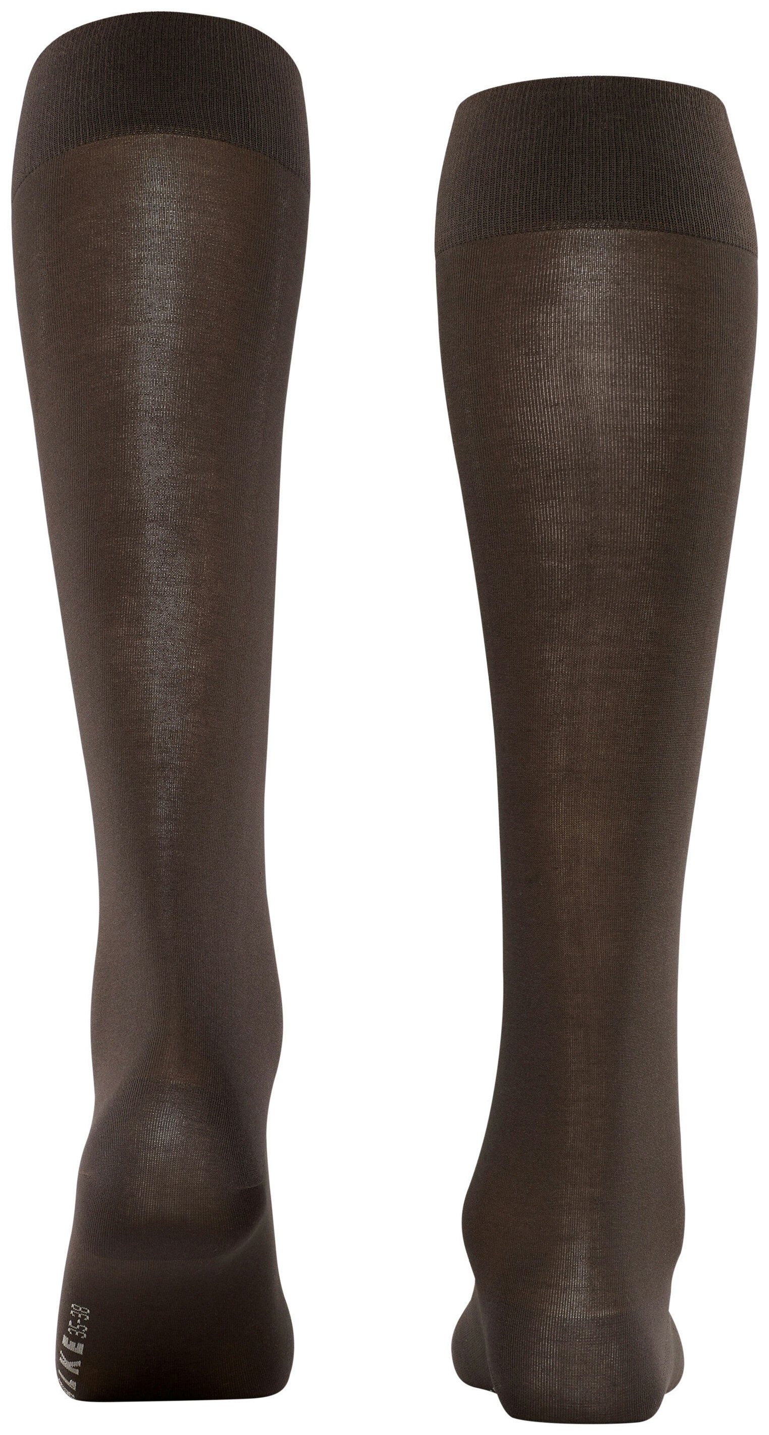 FALKE Dames Cotton Touch Kniekousen Bruin