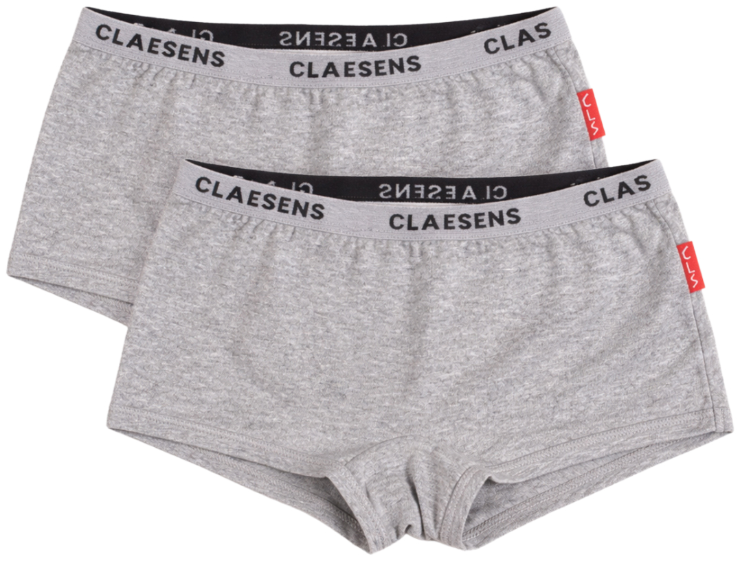 Claesens Meisjes Hipster 2-pack Grijs