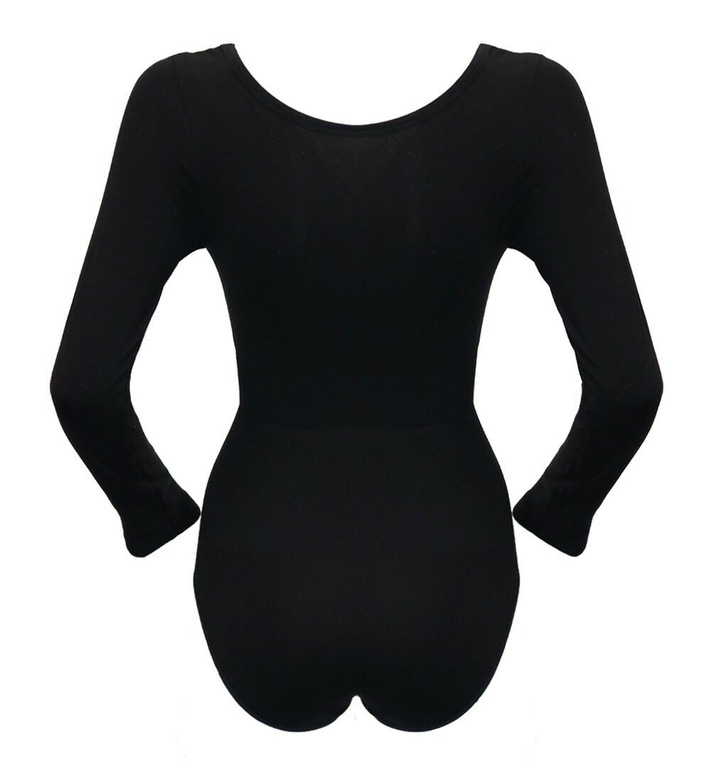 Dames Bamboo Bodysuit Zwart