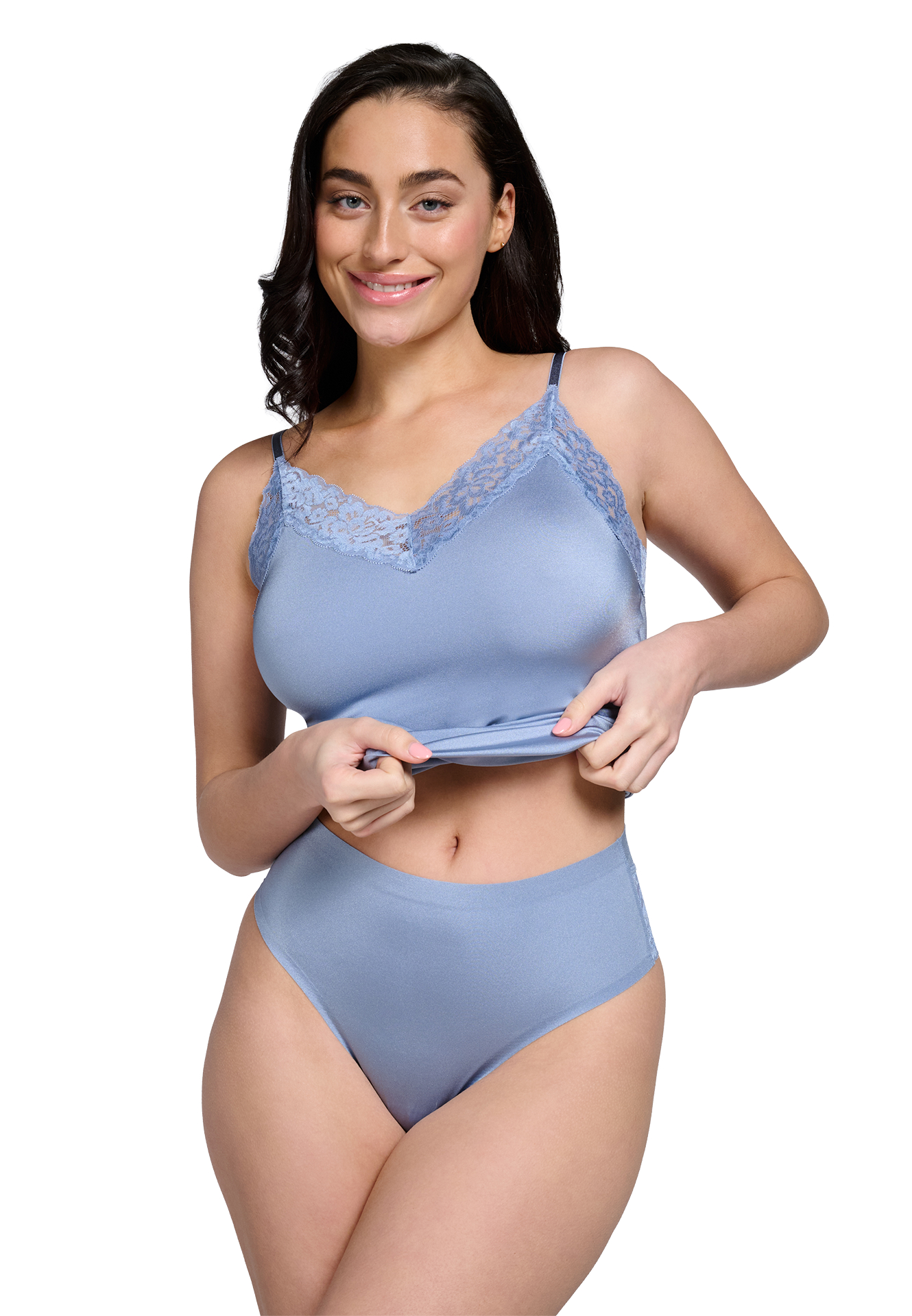 Ten Cate Secrets Lace Dames High Waist Brazilian Powder Blue