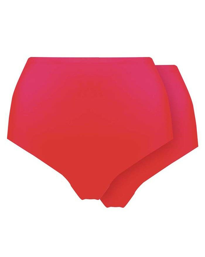 Dames Slip 2-Pack Rood