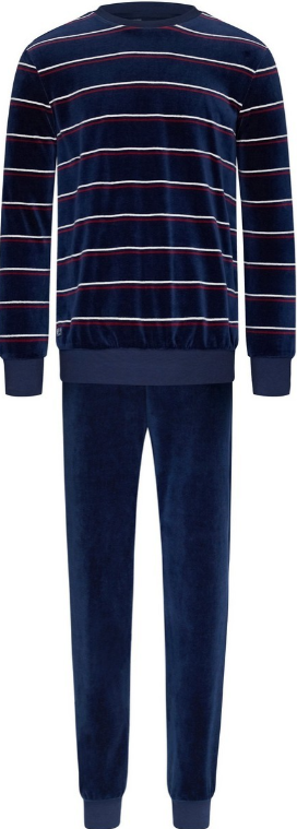 Heren Pyjama,Pants Cuff dark red