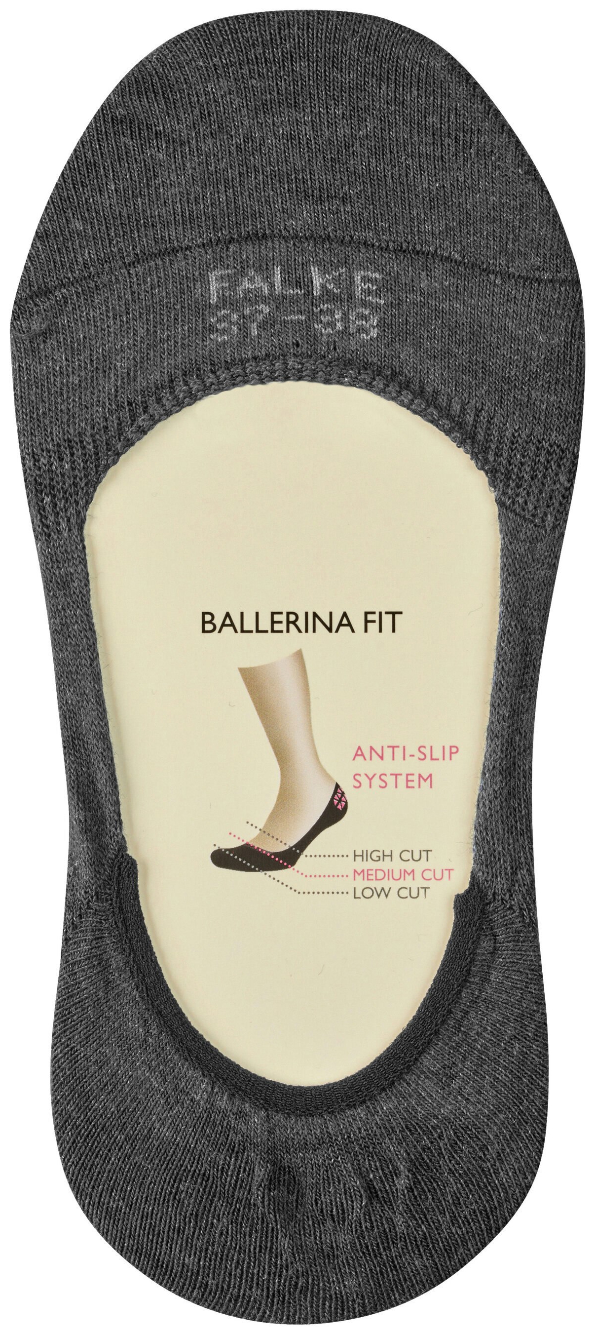 FALKE Dames Step Medium Cut Footies Zwart