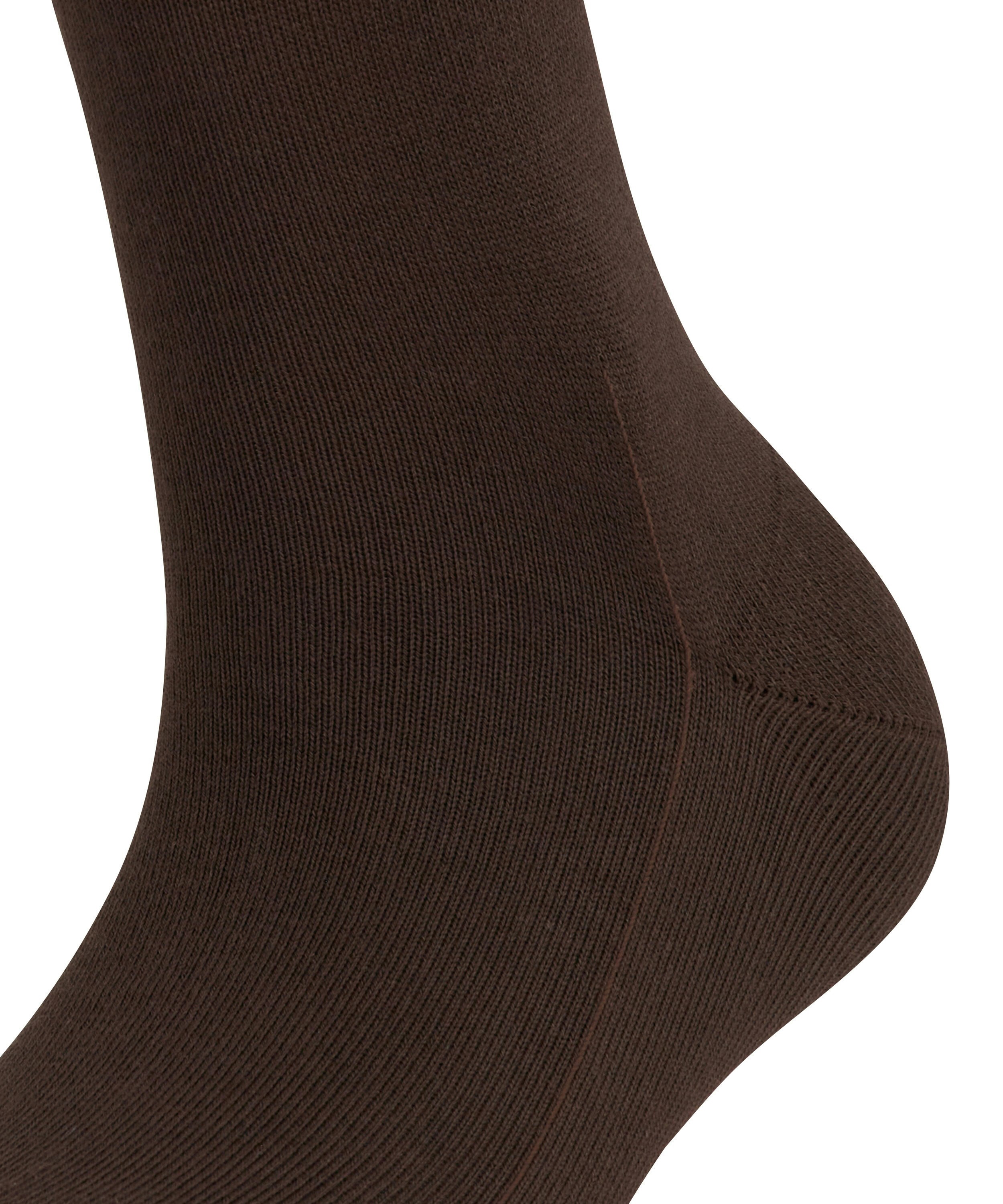 FALKE Dames Family Kniekousen Donker Bruin