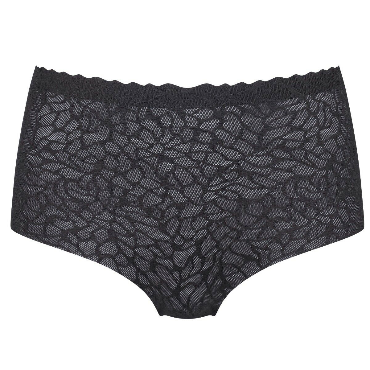 Dames ZERO Feel Lace 2.0 High Waist Brief Zwart