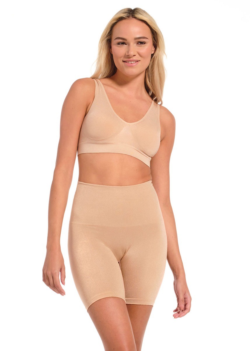 MAGIC Bodyfashion Dames Shimmer Bermuda Cappuccino