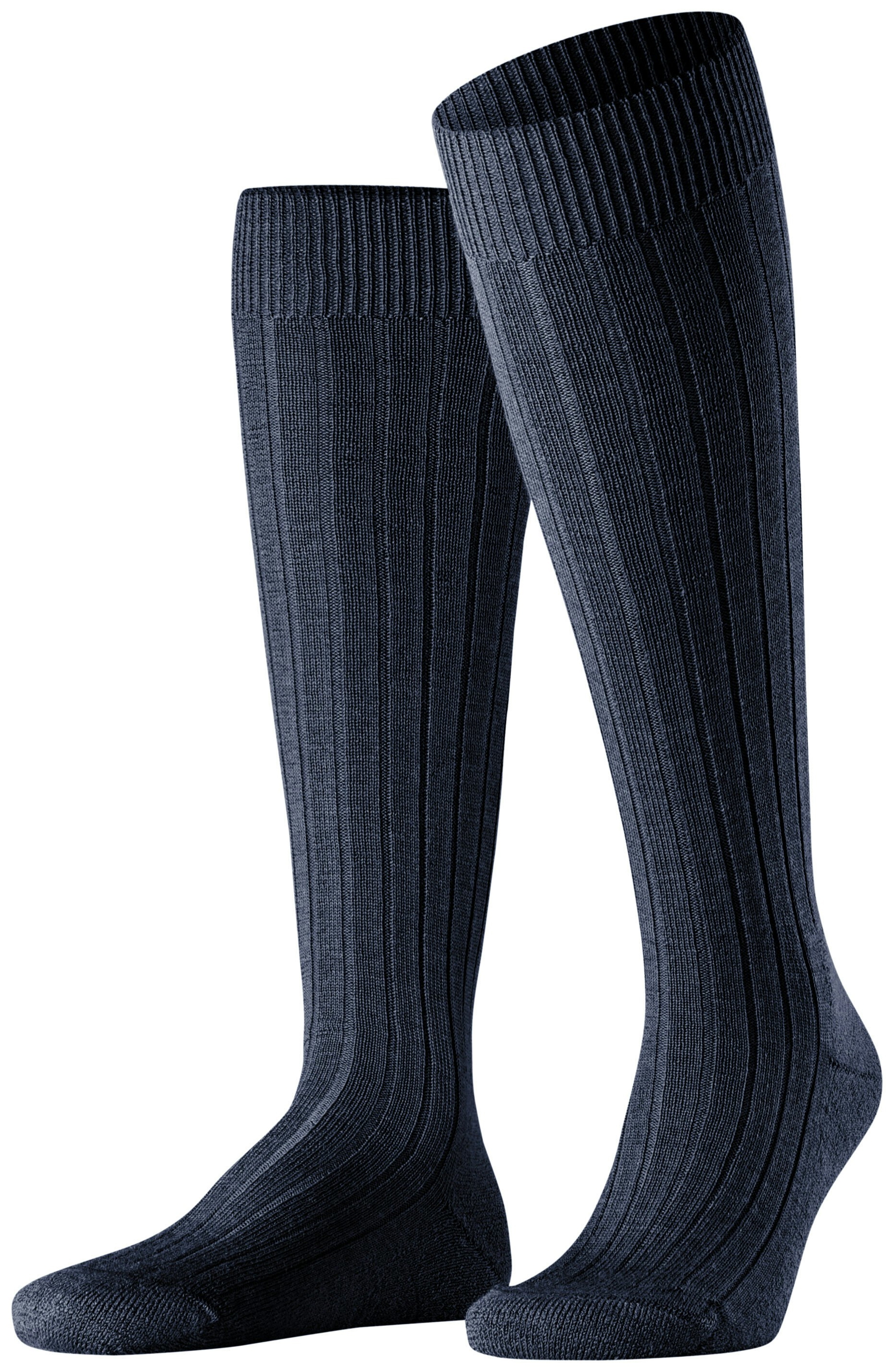 FALKE Heren Teppich im Schuh Kniekousen Blauw
