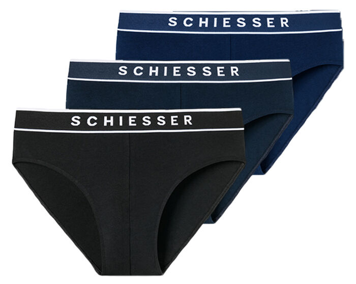 95/5 Heren Slip 3-Pack Zwart/Donkerblauw/Blauw