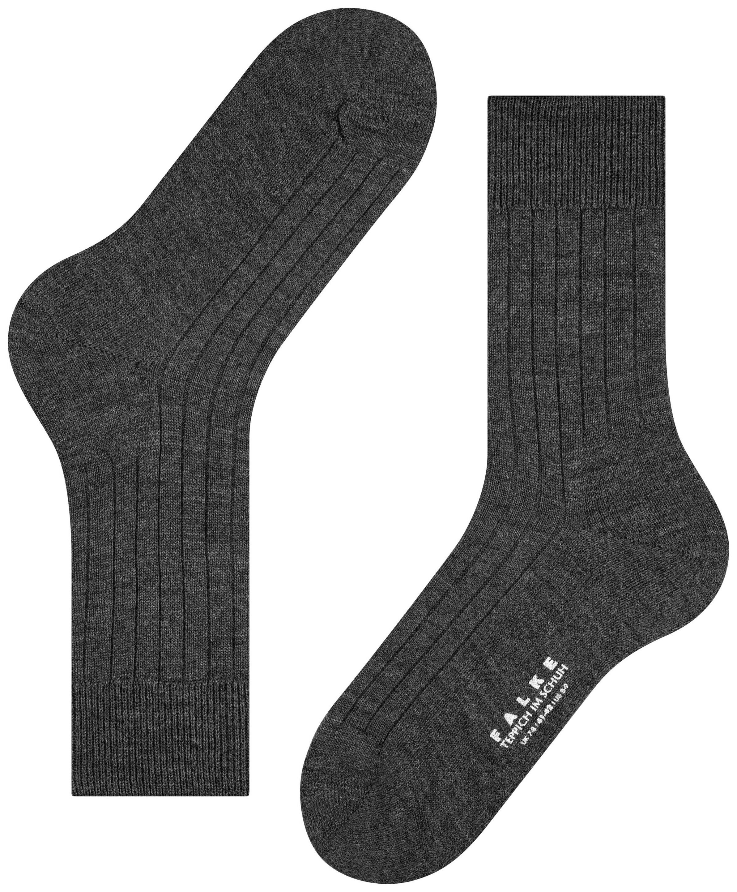 FALKE Heren Teppich im Schuh Sokken Grijs