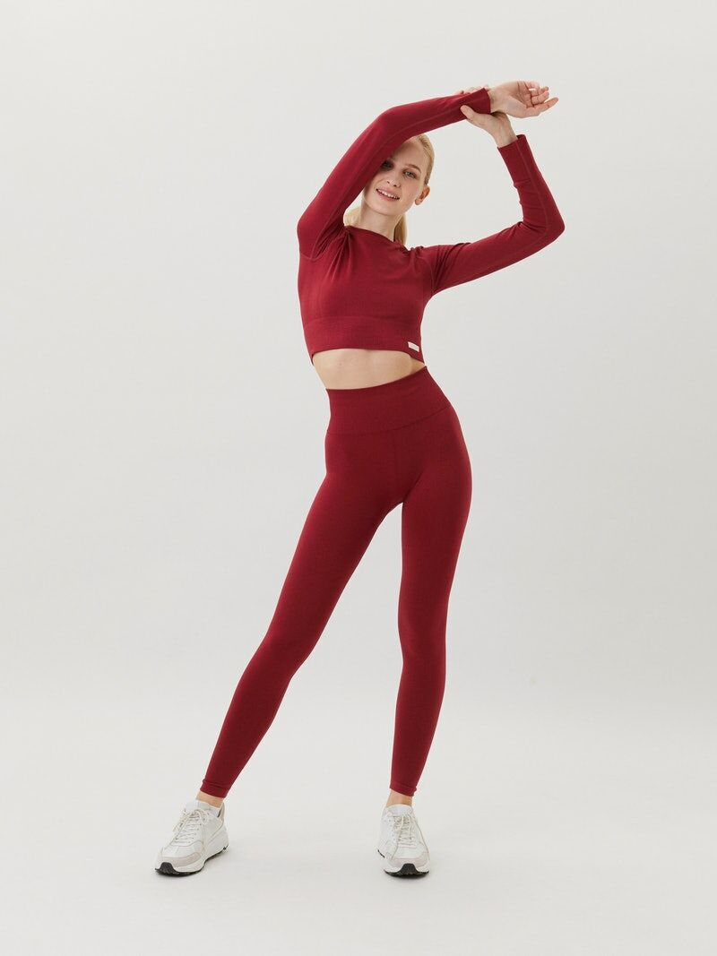 Dames Seamless Sporttop Rood