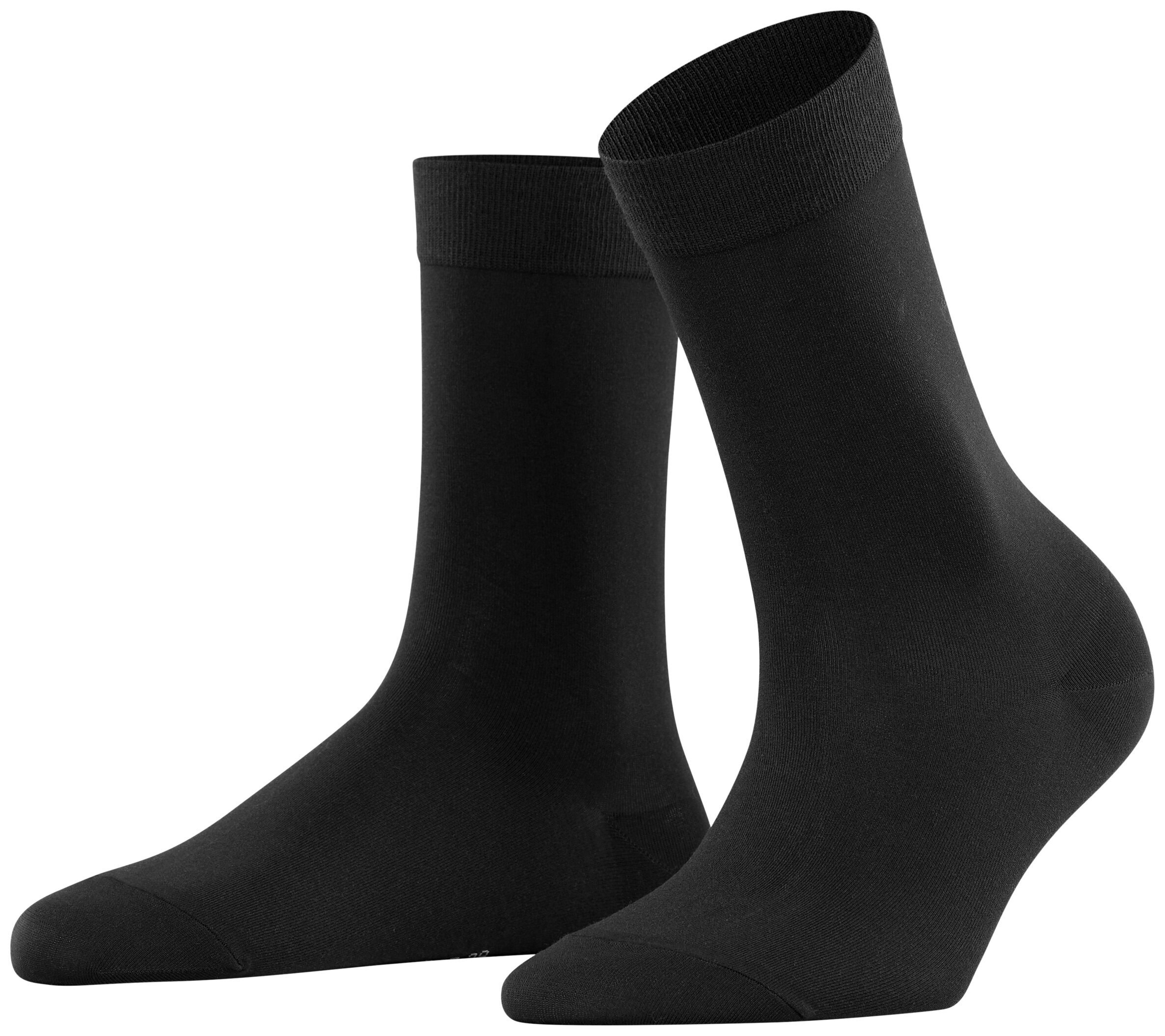 FALKE Dames Cotton Touch Sokken Zwart