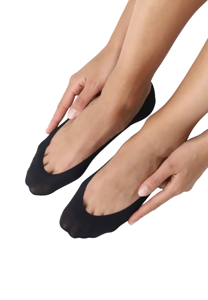 Dames Solange Invisible Kousenvoetje Zwart