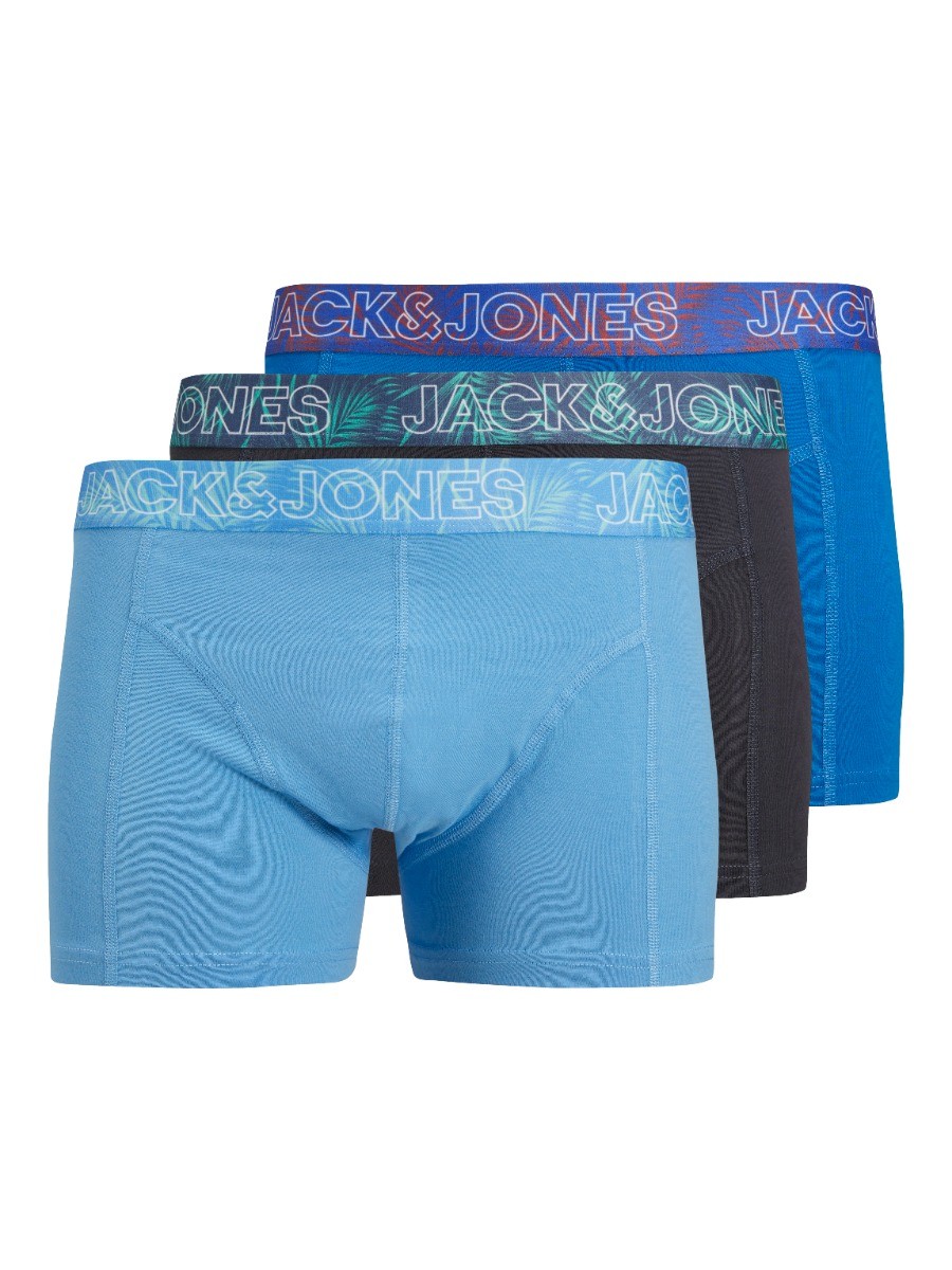 Heren Jacpete Boxershorts 3-Pack Azure Blue