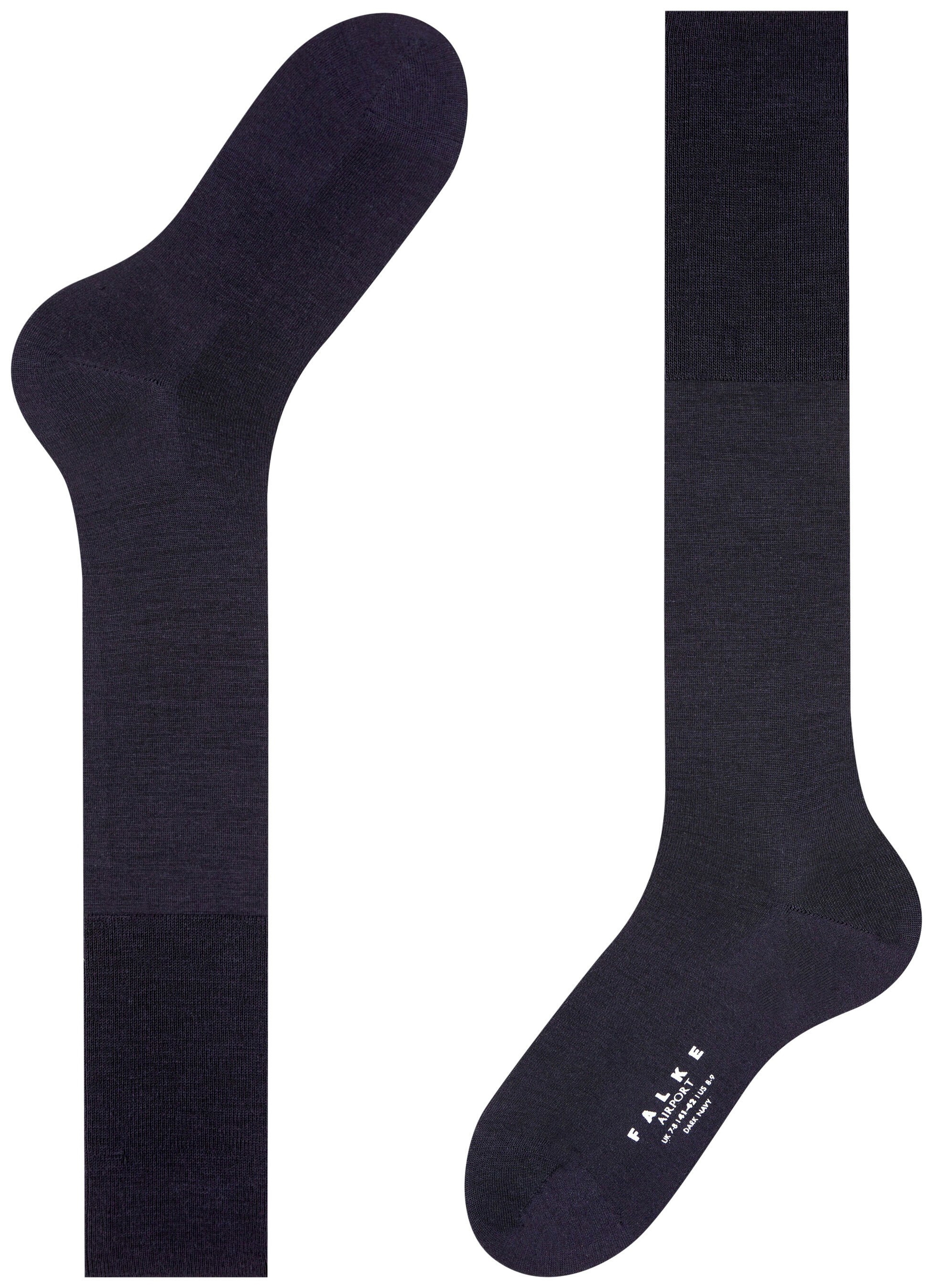 FALKE Heren Airport Kniekousen Dark Navy