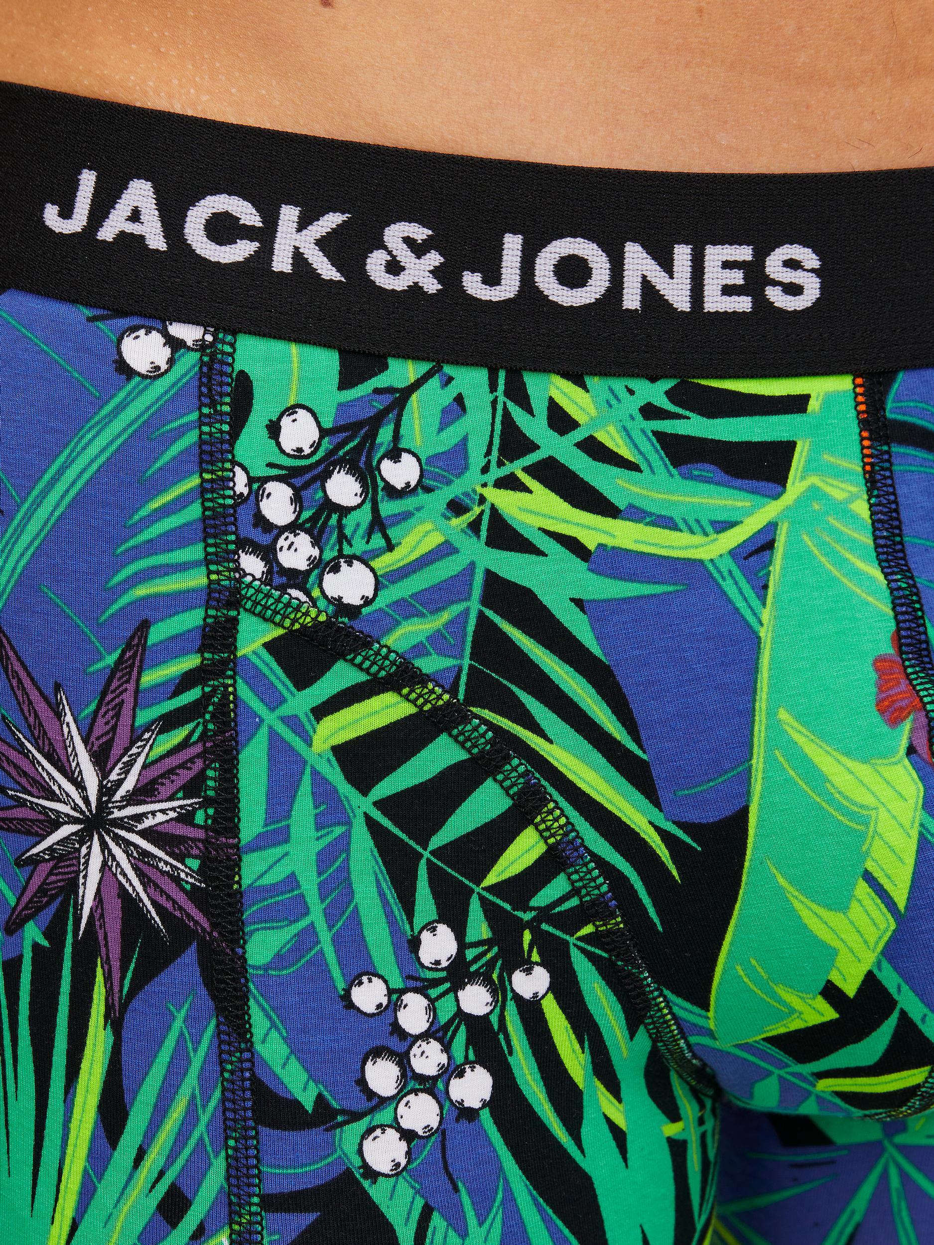 Jack&Jones Heren Jacflower Mix Trunks 3-Pack Blue Iolite