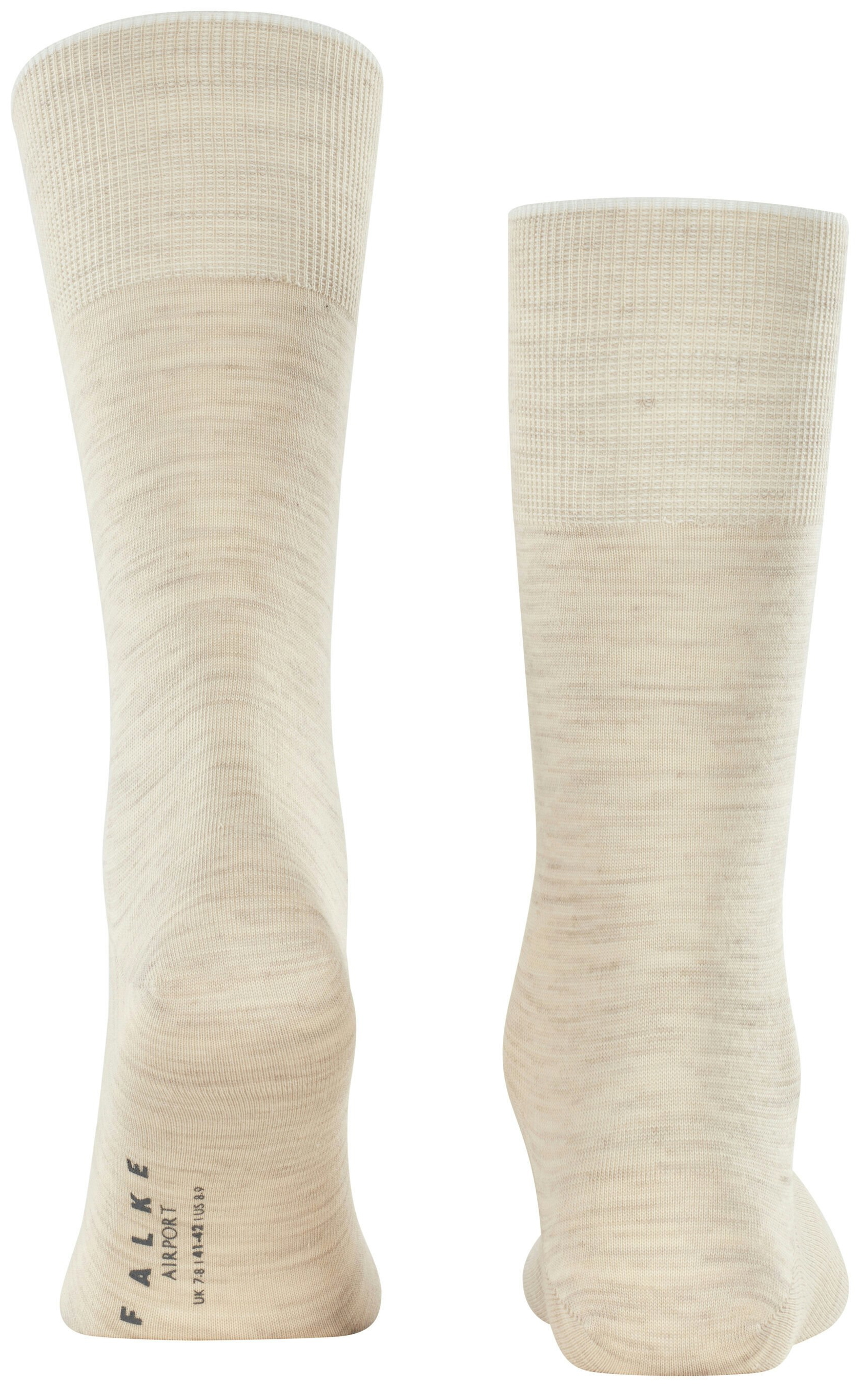 FALKE Heren Airport Sokken Beige Melange