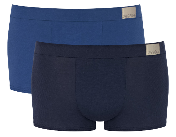 MEN Go Natural Heren Hipster 2-Pack Blauw MEN Go Natural Heren Hipster 2-Pack Blauw