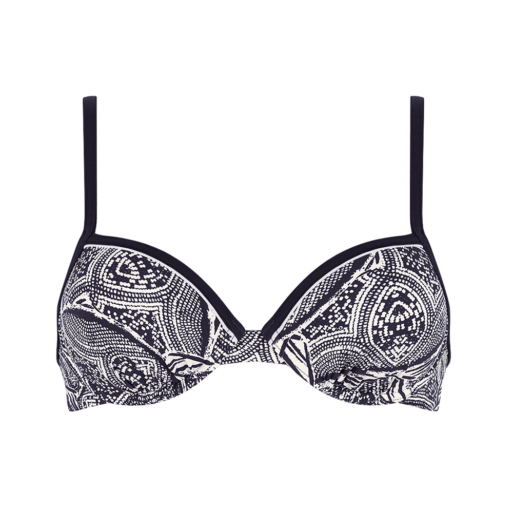 Swim Dames Voorgevormde Bikinitop Nightblue Pearls