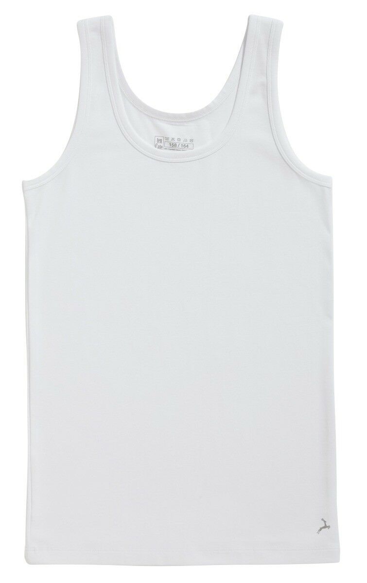 Basics Organic Cotton Stretch Jongens Hemd Wit Basics Organic Cotton Stretch Jongens Hemd Wit