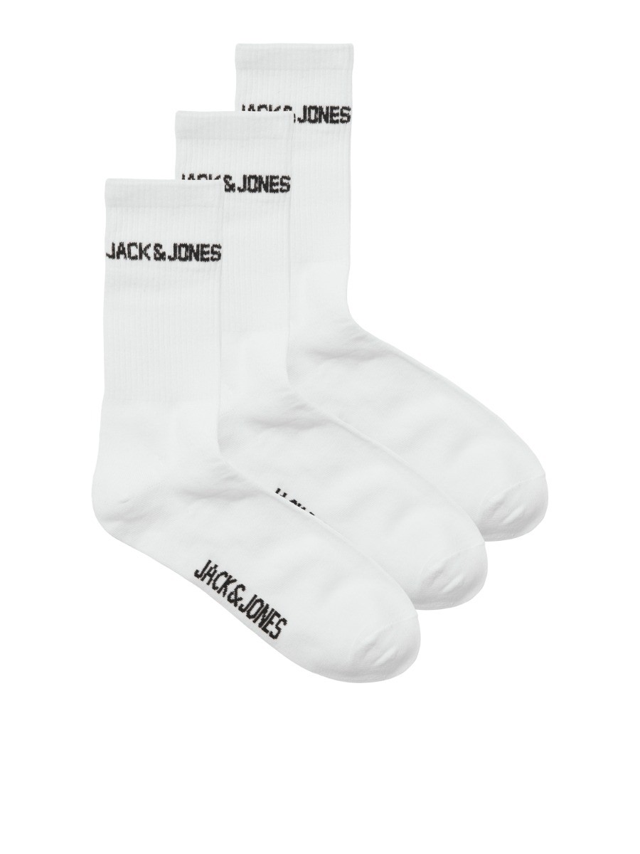 Heren Jacmelvin Tennissokken 3-Pack White