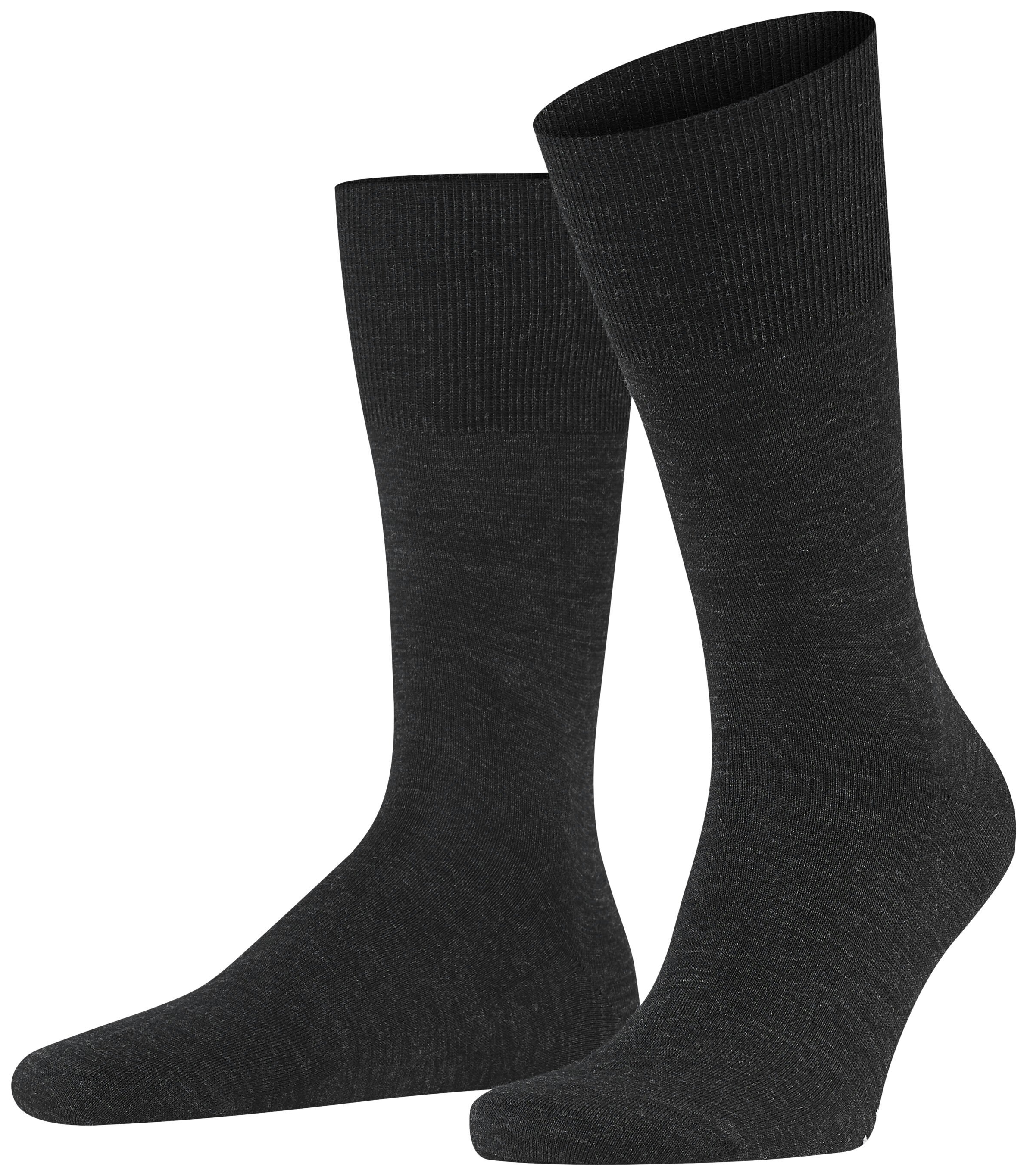 FALKE Heren Airport Sokken Anthracite Melange