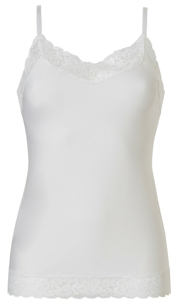 Secrets Dames Spaghetti Top Met Kant Off White