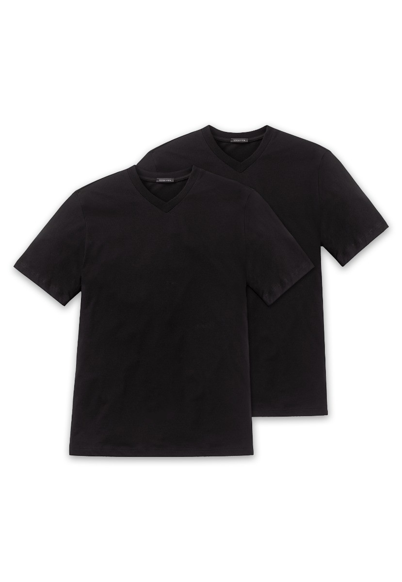 Heren T-Shirt 2-Pack Zwart