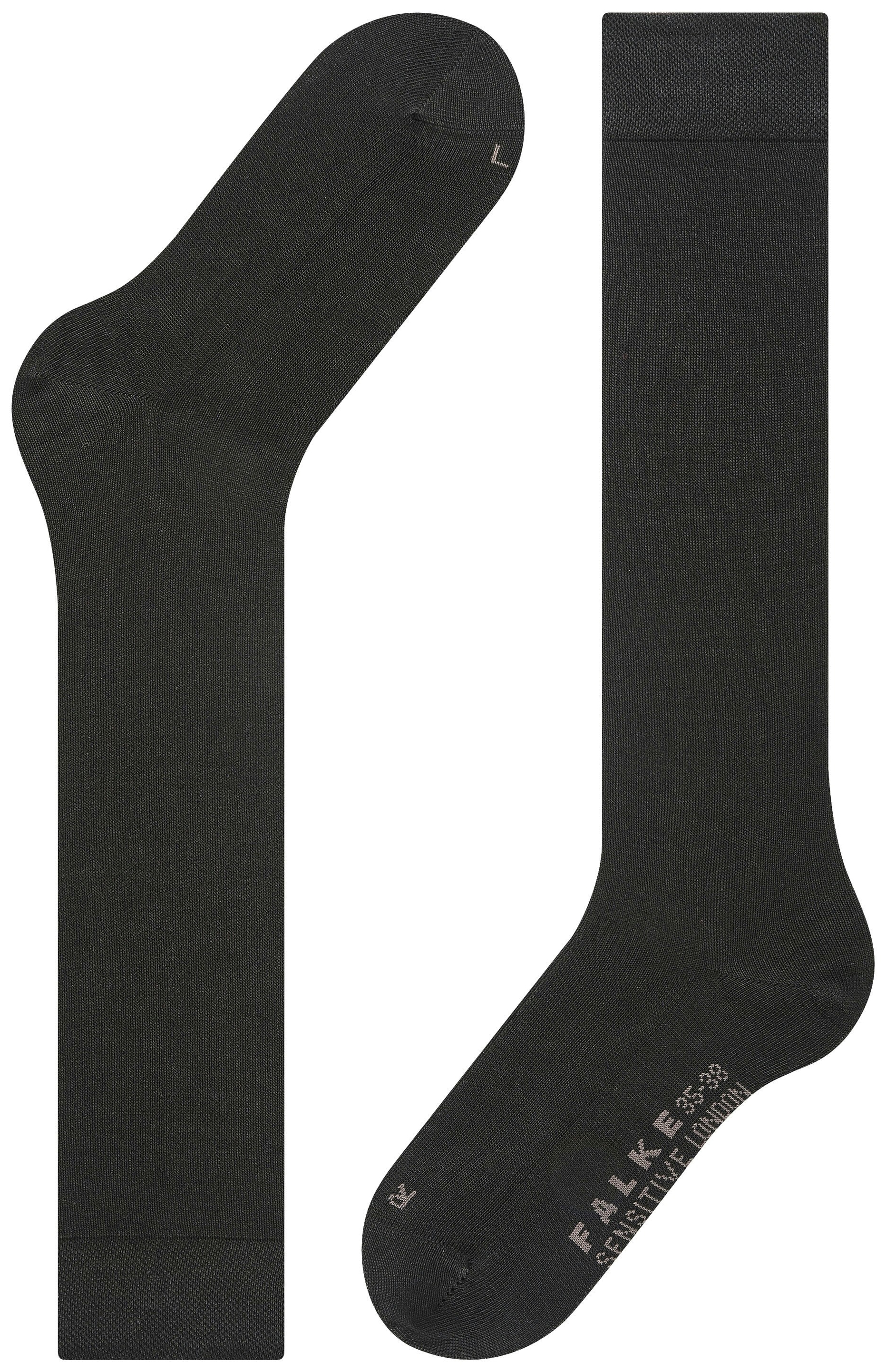 FALKE Dames Sensitive London Kniekousen Zwart