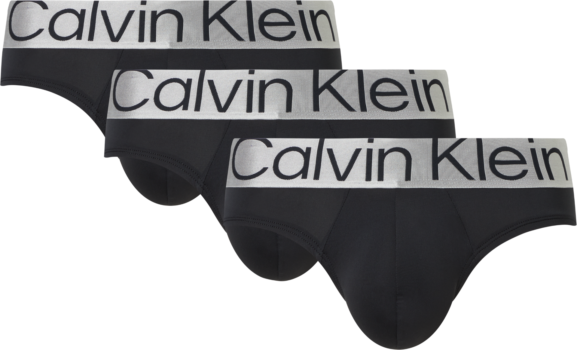 Steel Cotton Heren Hip Brief 3-Pack Zwart
