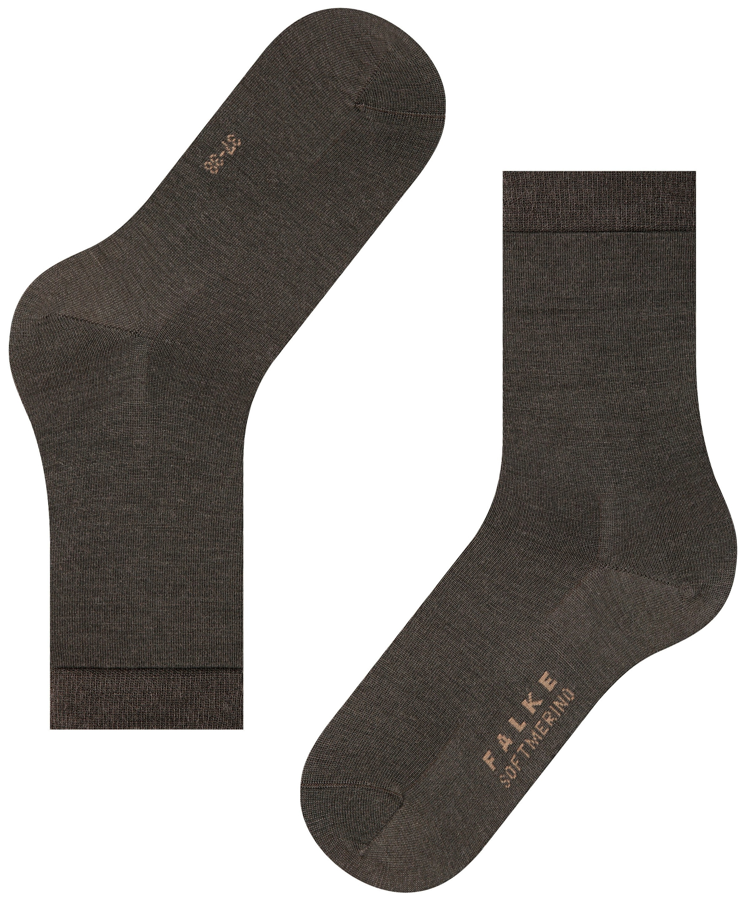 FALKE Dames Softmerino Sokken Dark Brown