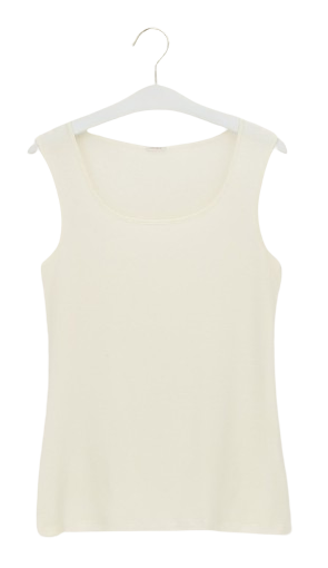Dames Tank Top Ivory