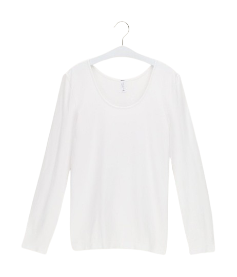 Dames Dolce Vita - T-Shirt Round Lange Mouwen Wit