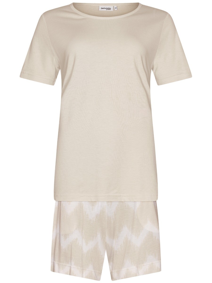 Dames Shortama Beige
