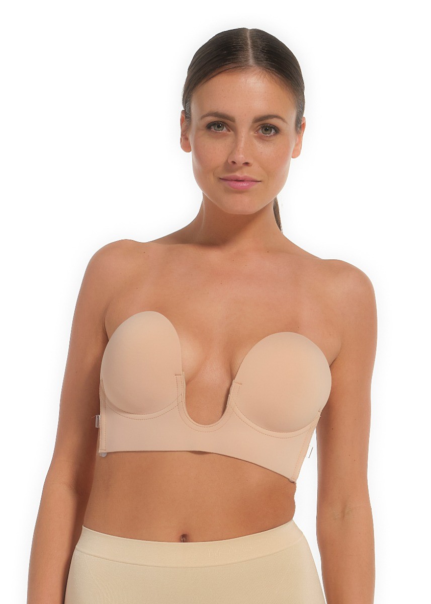 Dames U Plunge Bra Latte